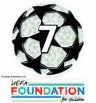 2021-24 AC Milan**UCL STARBALL BOH 7 & UEFA FOUNDATION**Official Player Issue Size Badge Patch Set