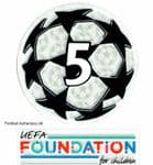 2021-24 Barcelona**UCL STARBALL BOH 5 & UEFA FOUNDATION**Official Player Issue Size Badge Patch Set