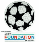 2021-24 Champions League UCL Starball & UEFA Foundation Official Player Issue Size Badge Patch Set.
