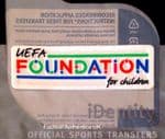 2021-25 Champions League/Europa League UEFA FOUNDATION Official Player Issue Football Badge Patch