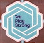 2021-25 Womens Champions League**WE PLAY STRONG**Official Player Issue Size Football Badge Patch