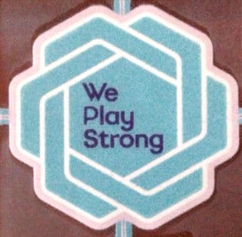 2021-25 Womens Champions League**WE PLAY STRONG**Official Player Issue Size Football Badge Patch