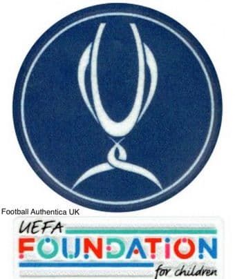 2021 Chelsea vs Villareal**UEFA SUPERCUP FINAL**Official Player Issue Size Football Badge Patch Set