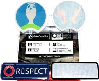 2021 European Championships Tournament*EURO 2020*Official Dekographics Player Issue Badge Patch Set