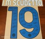2021 Inter Milan**Campioni D'Italia**Fourth Shirt I M SCUDETTO#19 Official Football Name Number Set