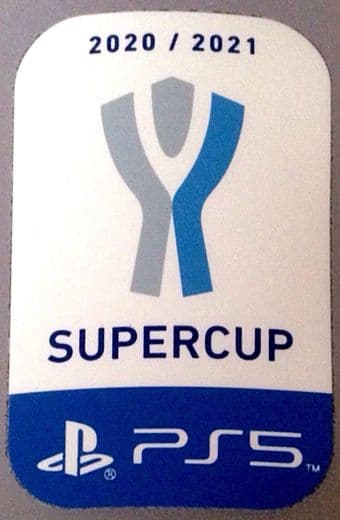 2021 Juventus vs Napoli SUPERCUP FINAL Official Player Issue Size Football Soccer Badge Patch