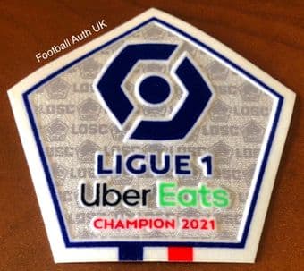 2021 Lille**French Ligue 1 Champion**Official Player Issue Size Football Soccer Badge Patch