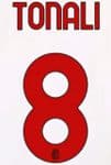 2022-23 AC Milan Away Shirt TONALI#8 Official Player Issue Size Name Number Set