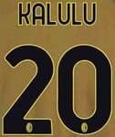 2022-23 AC Milan Third Shirt KALULU#20 Official Player Issue Size Name Number Set