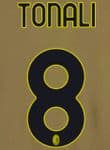 2022-23 AC Milan Third Shirt TONALI#8 Official Player Issue Size Name Number Set
