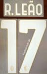 2022-23 AC Milan**X KOCHE**Fourth Shirt R.LEAO#17 Official Player Issue Size Name Number Set