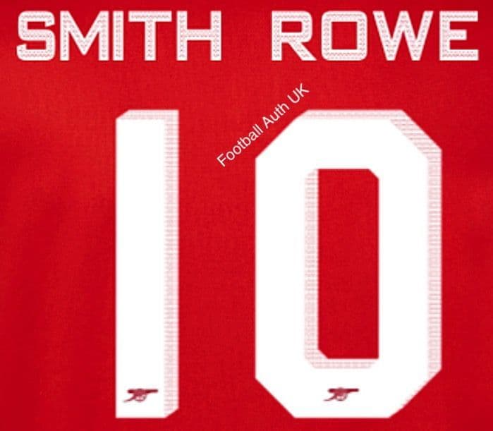 2022-23 Arsenal EUROPA & FA CUP Home Shirt SMITH ROWE 10 Official