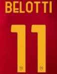 2022-23 AS Roma BELOTTI#11 Home Shirt Official Player Issue Size Name Number Set