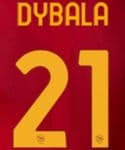 2022-23 AS Roma DYBALA#21 Home Shirt Official Player Issue Size Name Number Set