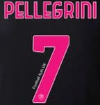 2022-23 AS Roma PELLEGRINI#7 Third Shirt Official Player Issue Size Name Number Set