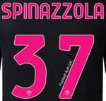 2022-23 AS Roma SPINAZZOLA#37 Third Shirt Official Player Issue Size Name Number Set