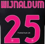2022-23 AS Roma WIJNALDUM#25 Third Shirt Official Player Issue Size Name Number Set