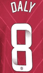 2022-23 Aston Villa FA WSL Home/Third Shirt DALY#8 Official Player Issue Size Name Number Set