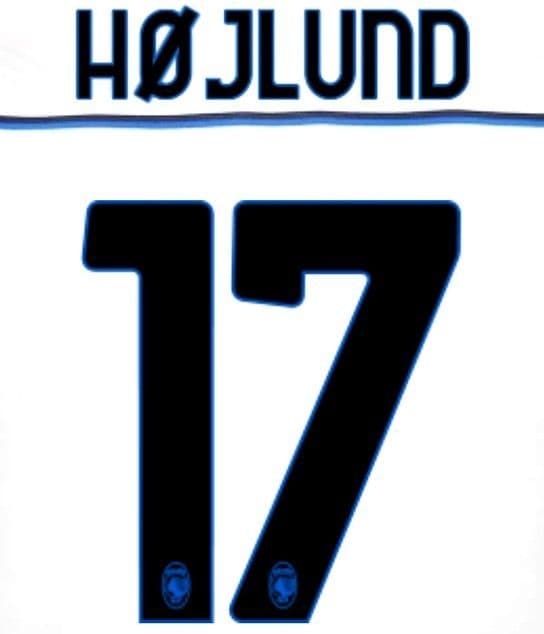 2022-23 Atalanta Away/Third Shirt HOJLUND 17 Official Player Issue