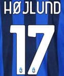 2022-23 Atalanta Home Shirt HOJLUND#17 Official Player Issue Size Name Number Set