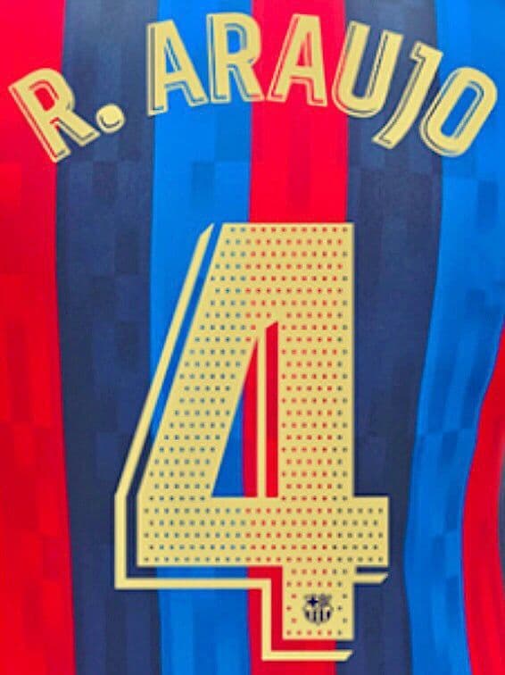 2022-23 Barcelona LA LIGA Home Shirt R ARAUJO Official Player