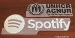 2022-23 Barcelona UNHCR ACNUR & SPOTIFY Third Shirt Official Player Issue Football Sponsor Logo Set