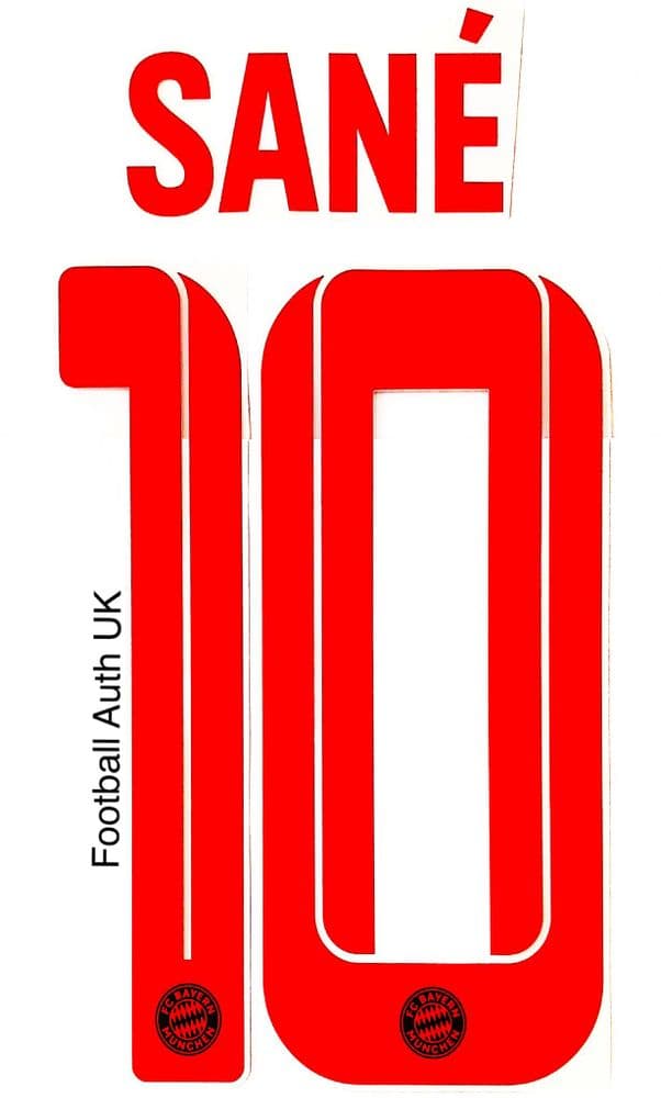 2022-23 Bayern Munich UCL Third Shirt SANE 10 Official Avery Dennison ...
