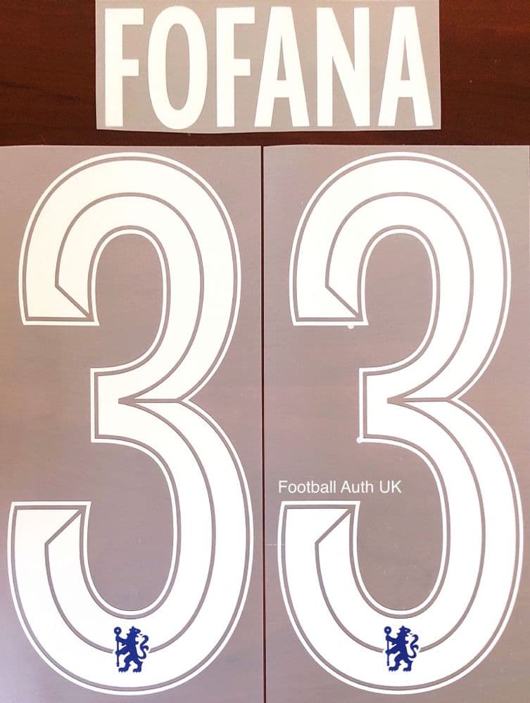 2022-23 Chelsea UCL & FA CUP Home Shirt FOFANA 33 Official Player Issue ...