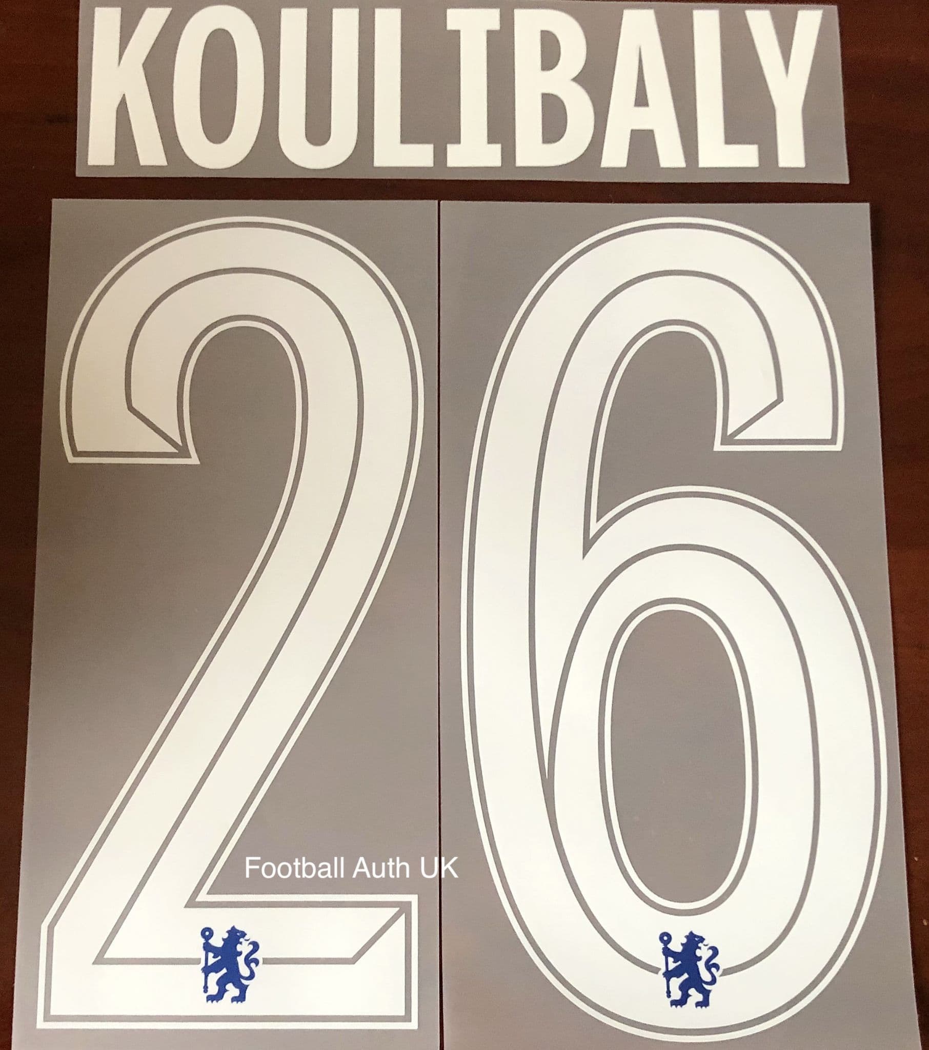 Kit Nom + Numéro SSC Napoli – Koulibaly 26, Domicile 18/19 (Europa), Neuf Sans Emballage