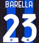 2022-23 Inter Milan BARELLA#23 Home Shirt Official Player Issue Size Name Number Set