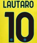 2022-23 Inter Milan Third Shirt LAUTARO#10 Official Player Issue Size Name Number Set