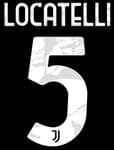 2022-23 Juventus Away/Third Shirt LOCATELLI#5 Official Player Issue Size Name Number Set