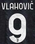 2022-23 Juventus Away/Third Shirt VLAHOVIC#9 Official Player Issue Size Name Number Set