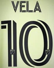 2022/23 LAFC Los Angeles MLS Away Shirt VELA#10 Official Player Issue Match Name Number Set