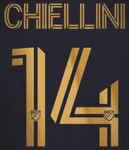 2022/23 LAFC Los Angeles MLS Home Shirt CHIELLINI#14 Official Player Issue Match Name Number Set