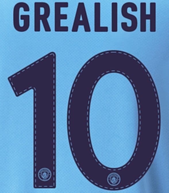 2022-23 Manchester City UCL & FA CUP Home Shirt GREALISH 10