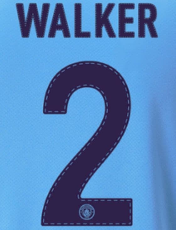 2022-23 Manchester City UCL & FA CUP Home Shirt WALKER 2 Official