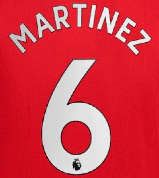 2022-23 Manchester United Home Shirt MARTINEZ 6 Official Player