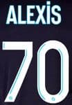 2022-23 Olympique Marseille ALEXIS#70 Away/Third Shirt Official Player Issue Size Name Number Set