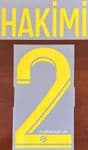 2022-23 PSG Paris HAKIMI#2 Jordan X Fourth Shirt Official Player Issue Size Name Number Set