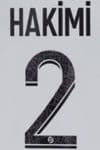 2022-23 PSG Paris LIGUE 1 Away Shirt HAKIMI#2 Official Player Issue Size Name Number Set