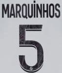 2022-23 PSG Paris LIGUE 1 Away Shirt MARQUINHOS#5 Official Player Issue Size Name Number Set