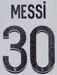 2022-23 PSG Paris LIGUE 1 Away Shirt MESSI#30 Official Player Issue Size Name Number Set