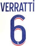 2022-23 PSG Paris LIGUE 1 Third Shirt VERRATTI#6 Official Player Issue Size Name Number Set