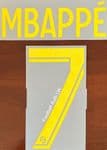 2022-23 PSG Paris MBAPPE#7 Jordan X Fourth Shirt Official Player Issue Size Name Number Set
