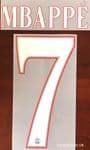 2022-23 PSG**Paris St Germain**UCL Home Shirt MBAPPE#7 Official Player Issue Size Name Number Set