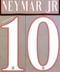 2022-23 PSG**Paris St Germain**UCL Home Shirt NEYMAR JR#10 Official Player Issue Name Number Set