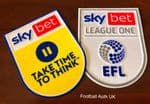 2022-23 Sky Bet EFL League One Official Player Issue Size Football Soccer Badge Patch Set