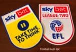 2022-23 Sky Bet EFL League Two Official Player Issue Size Football Soccer Badge Patch Set