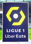 2022-24 French**Ligue 1 Uber Eats**Official Player Issue Size Football Soccer Badge Patch